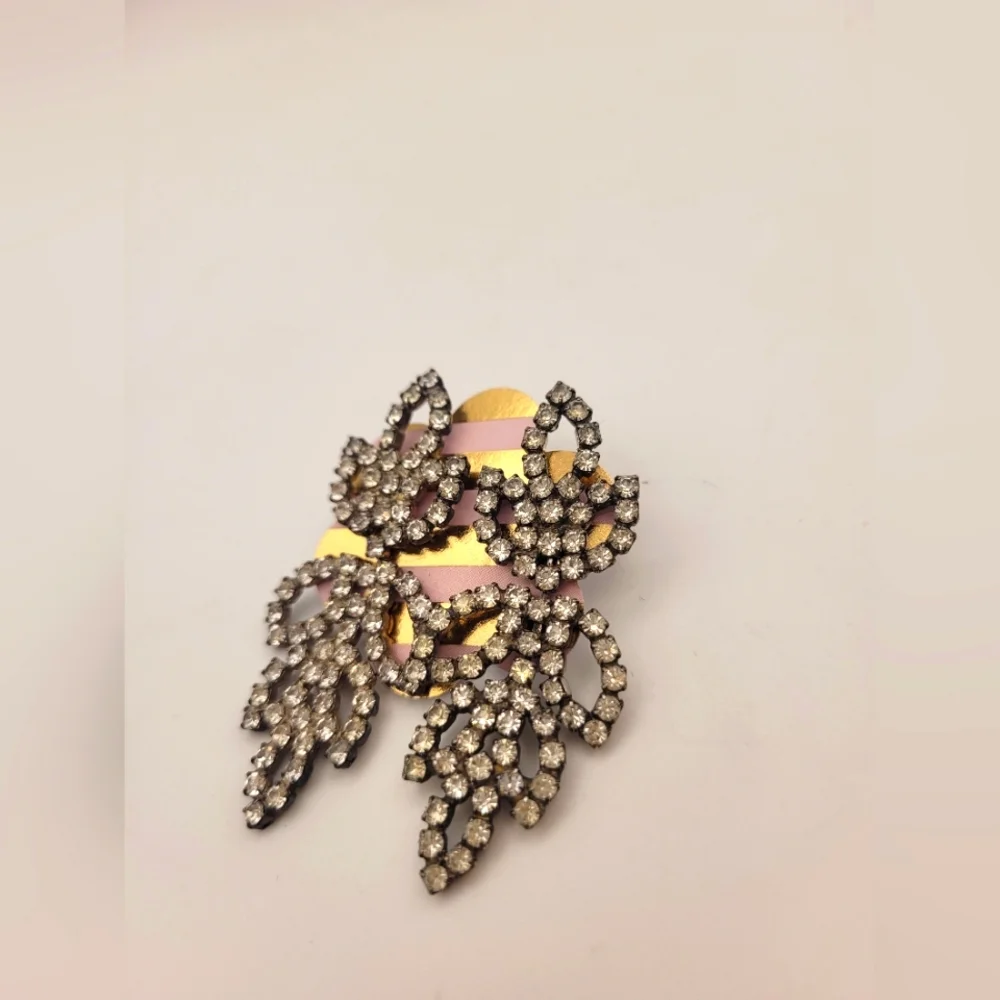 Vintage Rhinestone Dangle Earrings